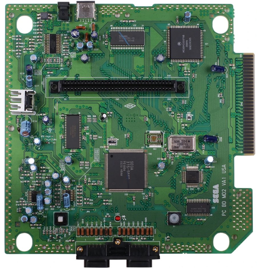 Sega Genesis (Model 2) — placa revisão VA1, EUA